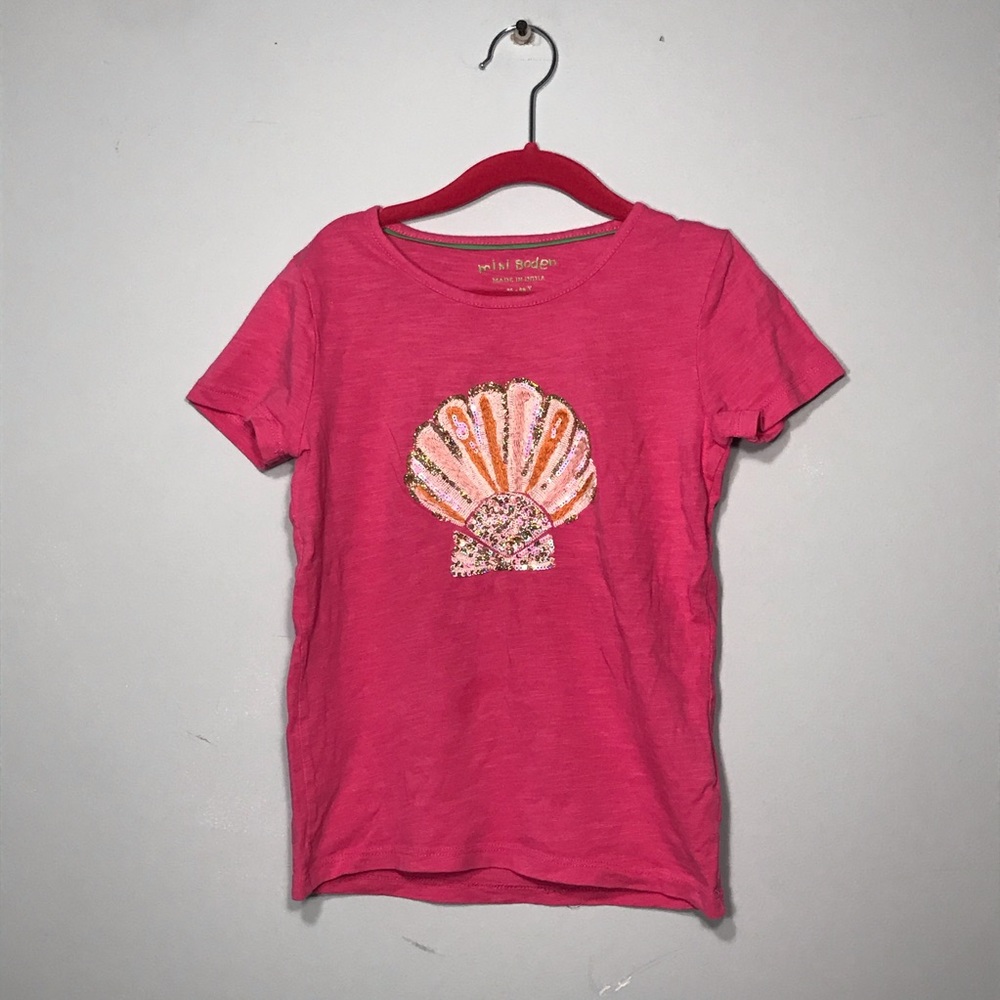 Girls pink seashell tee!
